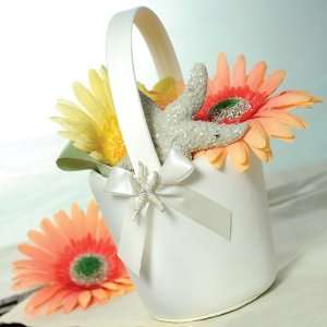 Wedding Favors Beach Flower Girl Basket   Ivory Health 