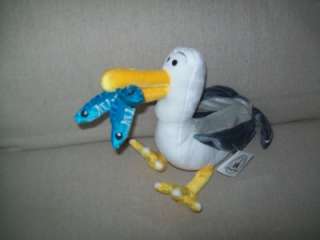 NEW WITH TAGS DISNEY WORLD SEAGULL WITH FISH PLUSH NIGEL FINDING NEMO 