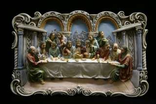 Wall Plate The Last Supper Jesus Italian Statue Vittoria Collection 