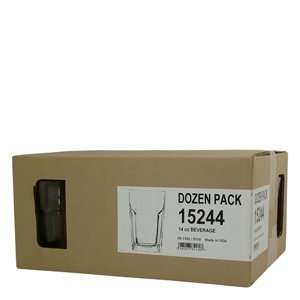  BEVERAGE 14 OZ, CS 1/DZ, 08 1592 GLASS TRANSFER DOZEN PACK 