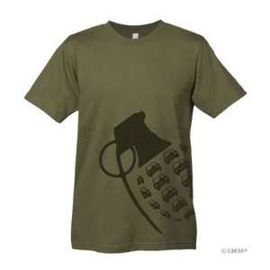   Threads Carmageddon Grenade T Shirt Army Green; MD