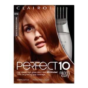 Clairol Perfect 10 Nicen Easy High Speed, High Gloss Color, #8RB 