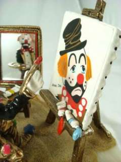 Ron Lee Original Clown Hobo Joe Artist Sculpture Signed  