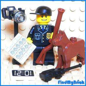 M714 Lego Police Dog Camera Gun & Fingerprints File NEW  
