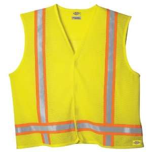 Dickies Extra Large High Visibility Yellow ANSI Class 2 Utility Vest 