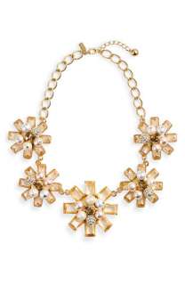 kate spade new york first blush floral statement necklace 