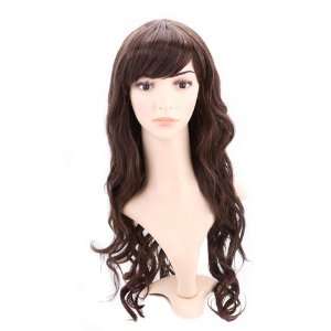    HDE (TM) Long Medium Brown Curly Hairstyle Wig Toys & Games
