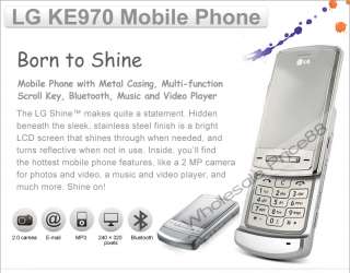LG Electronics Shine KE970 Unlocked Silver Mobile Phone  