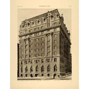   York City Architecture Harry Allen Jacobs   Original Halftone Print