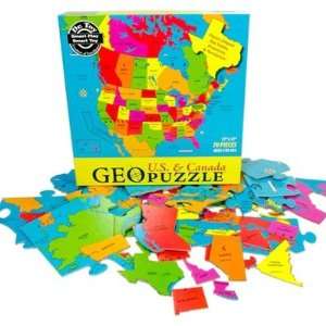  GeoToys GEO 104 GeoPuzzle USA And Canada Toys & Games