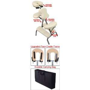   Supreme Beige Metal Portable Massage Chair