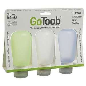  Humangear hg0187 GoToob in 3 Pack in Large (3Oz) in Clear 