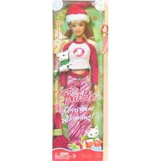 Barbie Christmas Morning Holiday Doll 2008 with Santa Hat, Pajamas 