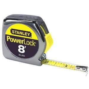  Stanley 33 208 8 x 1/2 Inch PowerLock Tape Rule