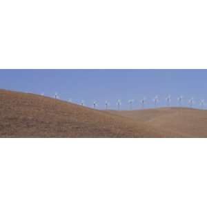  Wind Turbines on a Landscape, Altamont Pass, California 