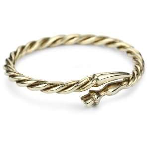 Low Luv by Erin Wasson Horse Hoof and Tail Gold Bangle Bracelet