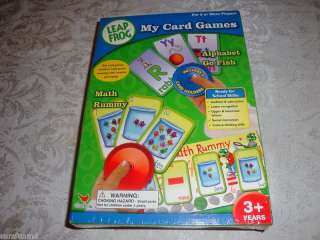 Leap Frog MY CARD GAMES Alphabet Math Rummy Fish [NEW]  