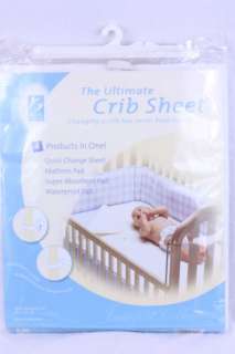   Comfort Ultimate Crib Sheet 4 PRODUCTS in 1 Mattress Pad/Waterproof++