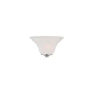   Wall Sconce in Matte Nickel with Soft White glass