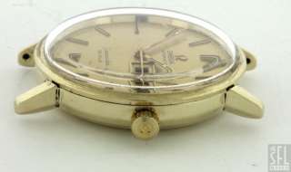   DEVILLE VINTAGE 14K YELLOW GOLD AUTOMATIC DAY DATE MENS WATCH  