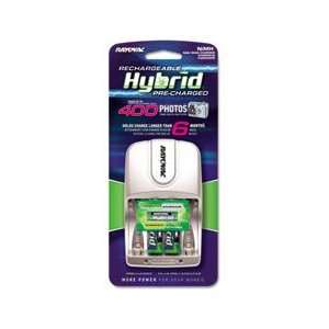   Hybrid Battery Charger w/2 AA Hybrid NiMH Batt, 8 Hr Chrg Camera