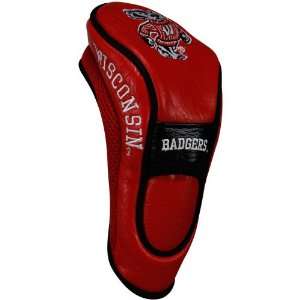   Badgers Cardinal Black Hybrid Golf Club Headcover