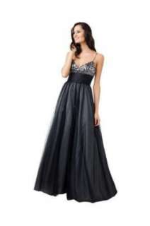   Adrianna Papell E Red Carpet Sequin Black Mesh Ball Gown 12  