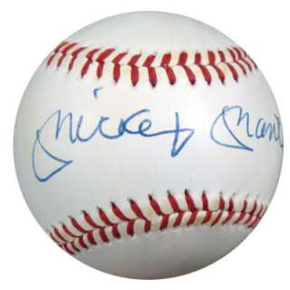 Mickey Mantle Autographed Signed AL Baseball PSA/DNA #K42464  