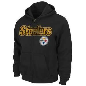  Pittsburgh Steelers Touchback Full Zip Hooded Sweatshirt 