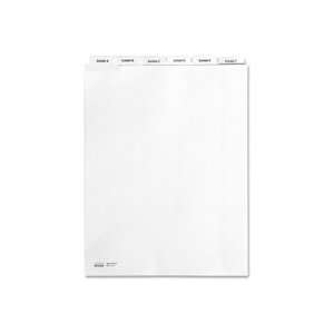  Tab, 1/6 Cut, White   Sold as 1 ST   Alphabetical index dividers 