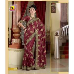 Bollywood Stylish Designer Wedding / Partywear Georgette Saree / Sari 