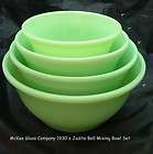 mckee jadite jadeite 4 piec e bell shaped mixing bowl