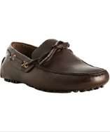 style #309094501 dark brown leather Castoro moccasins