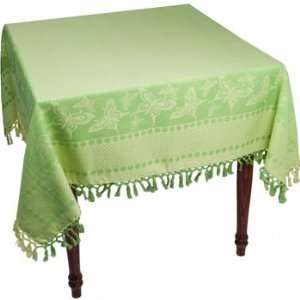 Papillon Jacquard Jade Tablecloth 