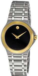 Movado Black Dial Stainless Steel Mens Watch 0606465 845960020800 