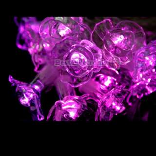 28 LED 4M Pink Rose String Light Lamp Christmas Decor  
