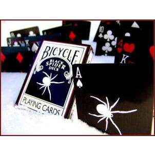 Black Spider Deck   Bicycle Playing Cards, Magic Trick  