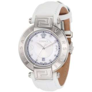 Versace Womens 68Q99SD498 S001 Reve 3 H White Mother Of Pearl Diamond 