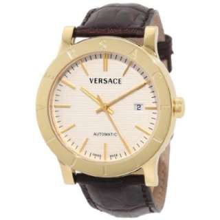 Versace Mens 17A70D002 S497 Acron Swiss Automatic Gold Plated Watch 