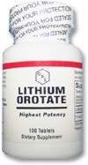 LITHIUM OROTATE 65mg 100 Tablets NATURAL HIGH POTENCY  