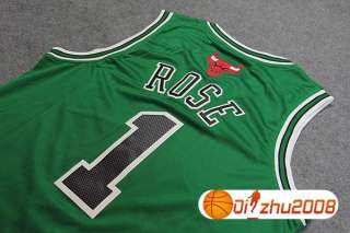 NBA REV30 DERRICK ROSE Bulls #1 St.Patricks Day Jersey  