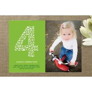  A Green Party Childrens Birthday Party Invitations 
