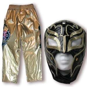  WWE Rey Mysterio Black & Gold Replica Kid Size Mask 