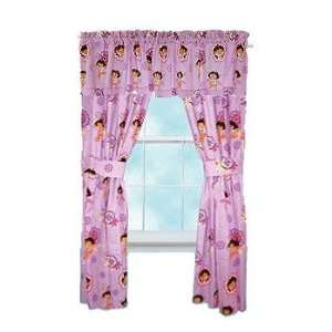  Dora Curtains Set   5pc Dora the Explorer Drapes Valance 