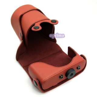 Pink PU leather Camera Case Bag Cover for Nikon J1 10 30mm 30 110mm 