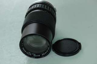 Olympus 75 150mm f4 OM system zoom lens with caps case  