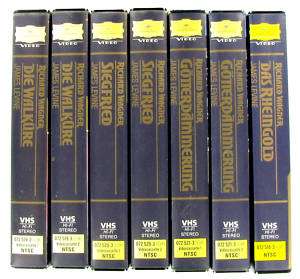 RICHARD WAGNER OPERAS MET OPERA LEVINE 7 VHS Tapes  