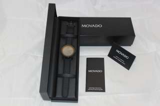New Movado Large Bold Watch Black/Blue Swiss Authentic MSRP $400 NWT 