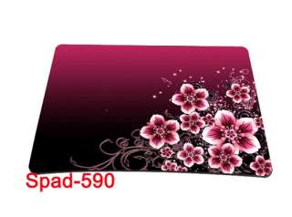 Pink Flowers Silicone Mouse Pad Mouse Mice Mat Mousepad  
