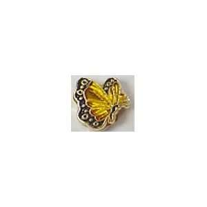   Butterfly Birthstone Floating Charm for Heart Lockets Jewelry